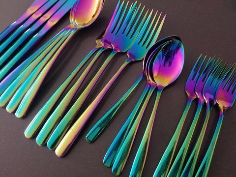 Prismatic Rainbow Cutlery (4 Piece Set)