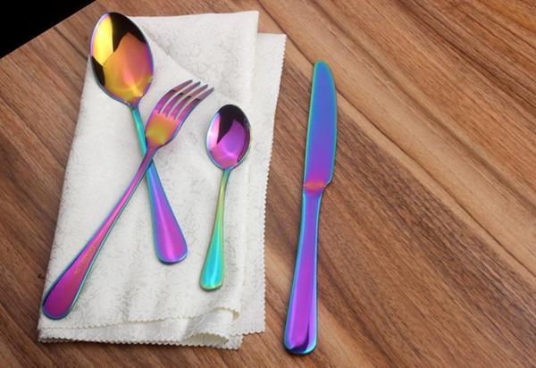 Prismatic Rainbow Cutlery (4 Piece Set)