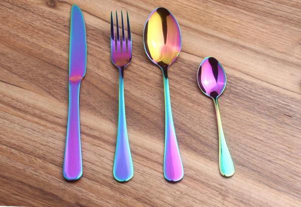 Prismatic Rainbow Cutlery (4 Piece Set)