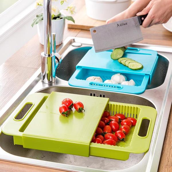 Cutting & Draining Multi-Function Chopping Board