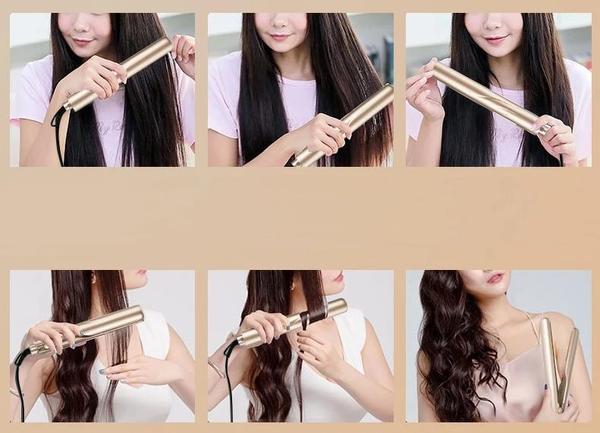 2 in 1 Hair Curling & Straightening Iron