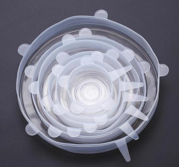 EcoLid - 6 Silicone Reusable Stretch Covers