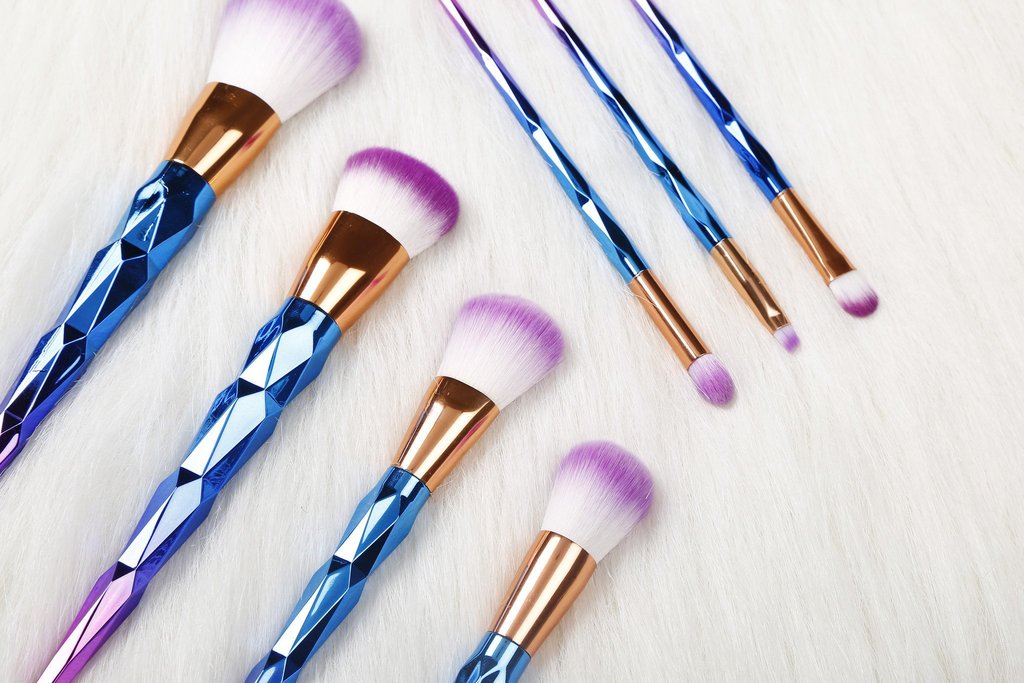 Rainbow Unicorn Brushes - 7 Piece Set