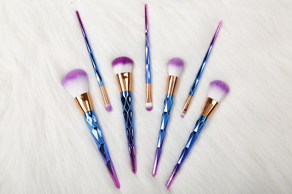 Rainbow Unicorn Brushes - 7 Piece Set