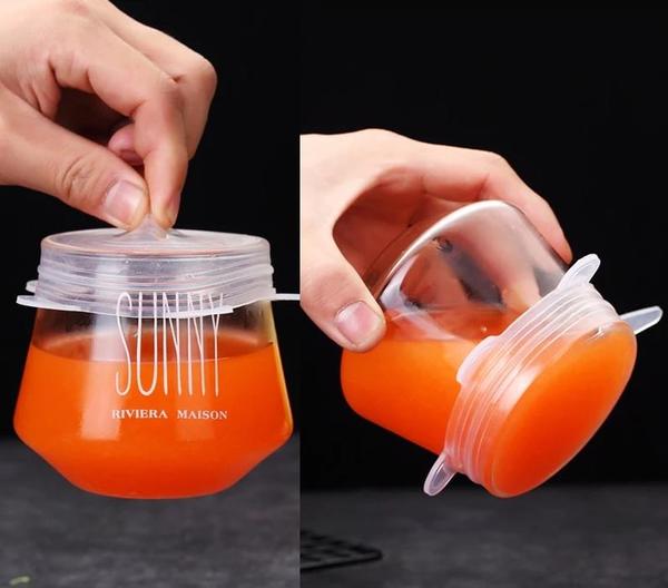 EcoLid - 6 Silicone Reusable Stretch Covers