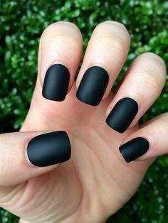 BK Matte Black Nail Polish