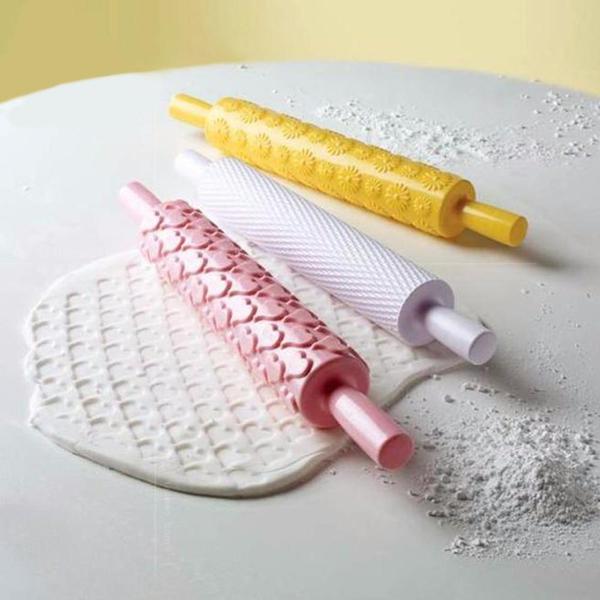 Colored 3D Pattern Rolling Pin