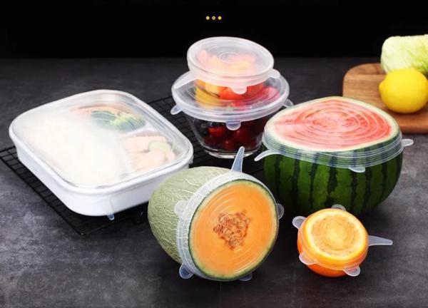 EcoLid - 6 Silicone Reusable Stretch Covers