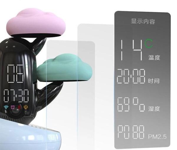 Cakty - LED Weather & Clock Bedside