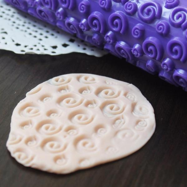 Colored 3D Pattern Rolling Pin