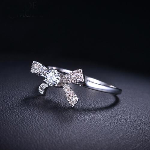 Swiss Crystal Bow Ring