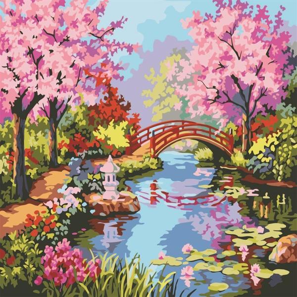 Cherry Blossom - Van-Go Paint-By-Number Kit