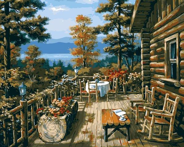 Our Cabin in the Woods - Van-Go Paint-By-Number Kit