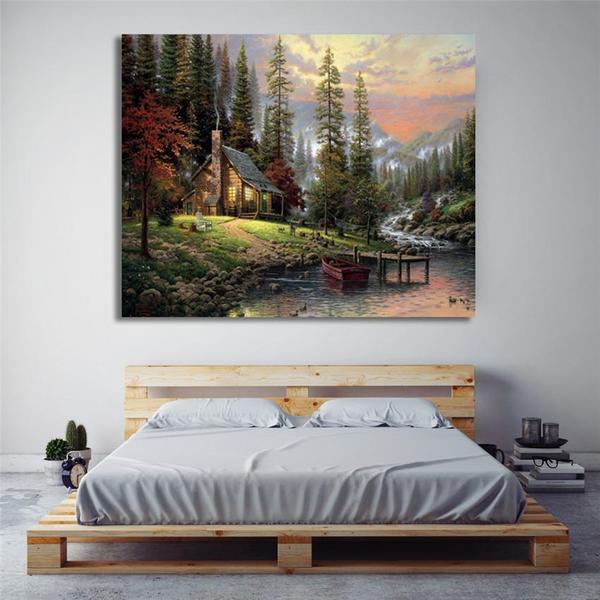 The Cabin By the Lake - Van-Go Paint-By-Number Kit