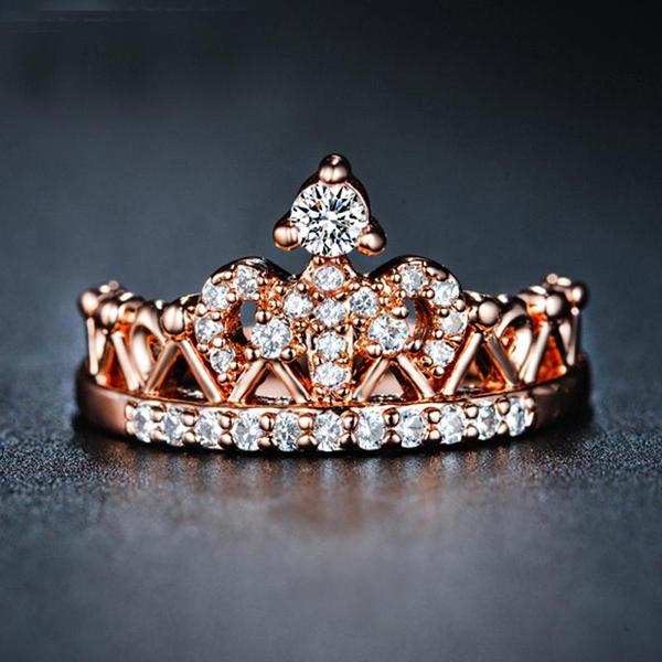 Rose Gold Round Cut Ring