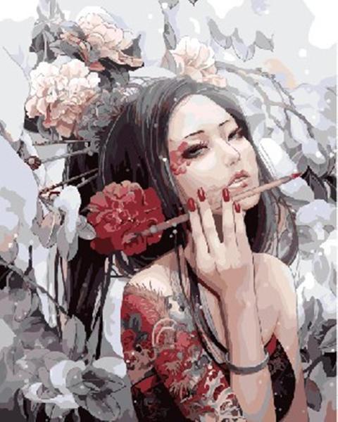 Girl with Dragon Tattoo - Van-Go Paint-By-Number Kit