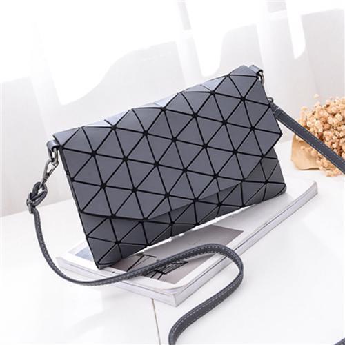 Abstract Geometric Matte Shoulder Bag