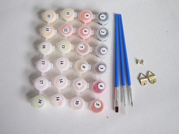 Abstract Owls - Van-Go Paint-By-Number Kit