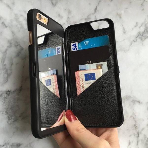 Lily™ - The Luxury Makeup Mirror/Wallet Case for iPhone