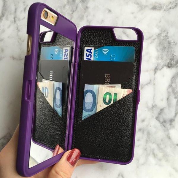 Lily™ - The Luxury Makeup Mirror/Wallet Case for iPhone