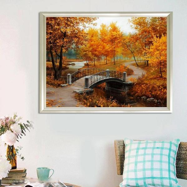 The Park on a Fall Day - Van-Go Paint-By-Number Kit