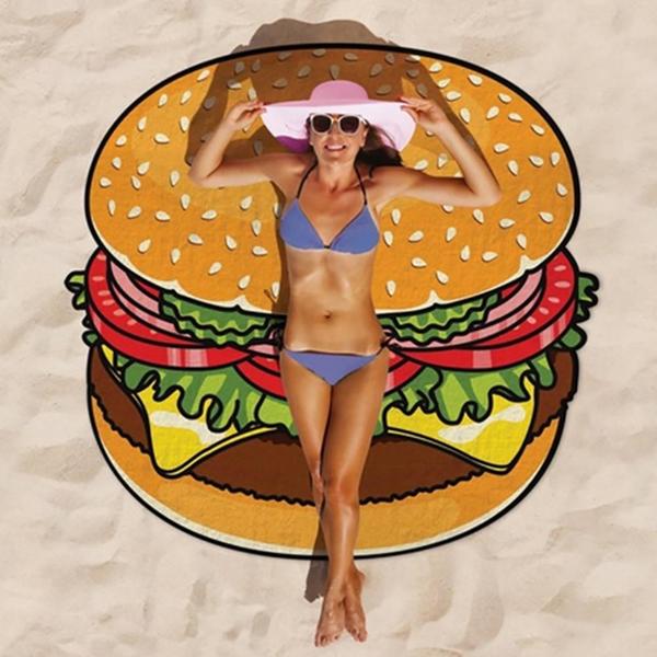 BeachBum - Round Food Beach Towel