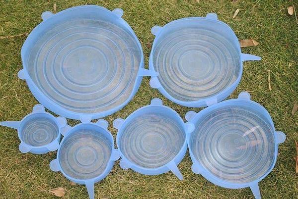 EcoLid - 6 Silicone Reusable Stretch Covers