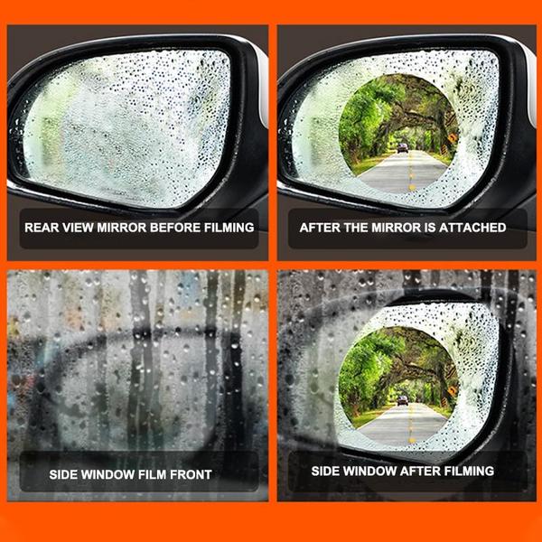 2 Set Anti Fog & Water Proof Car Mirror Film