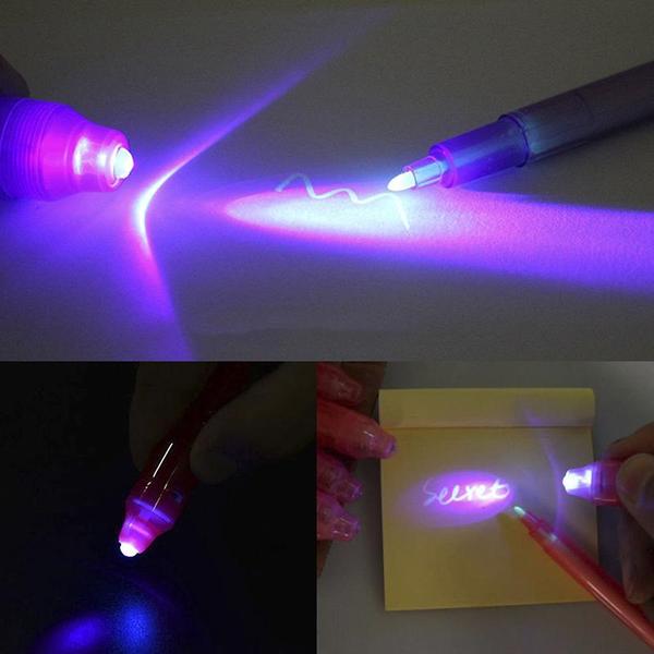 SecretTxt - 2 in 1 UV Black Light Invisible Ink Pen