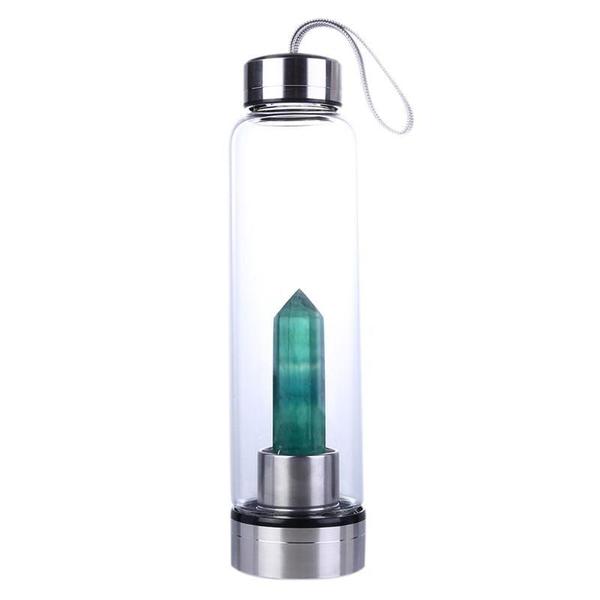 Indigo - Quartz Crystal Water Bottle