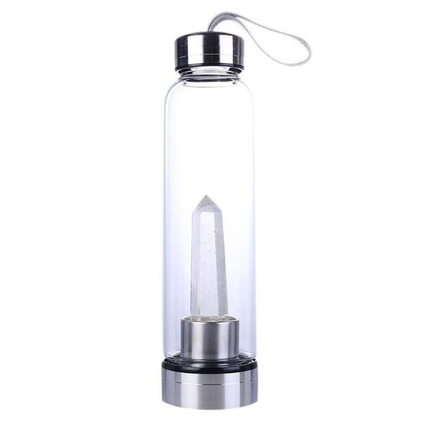 Indigo - Quartz Crystal Water Bottle