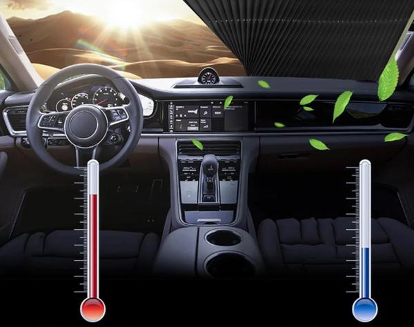 Retractable Front Windshield Sunshade