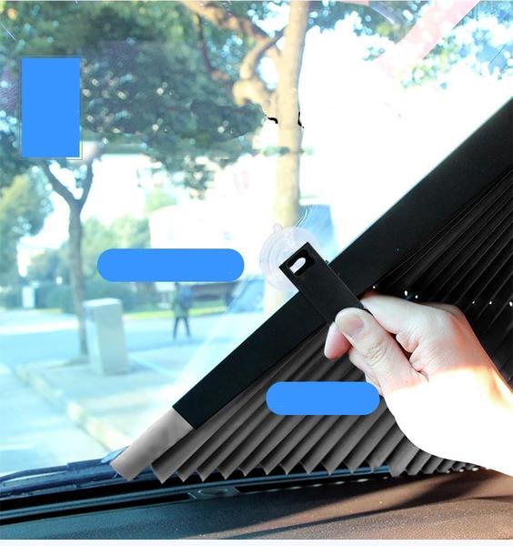 Retractable Front Windshield Sunshade