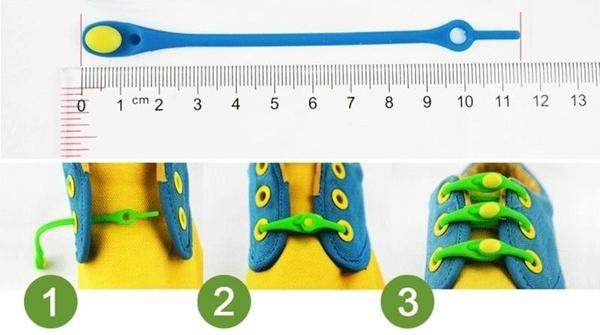 NoTie - 12 Silicone Elastic No Tie Shoe Laces