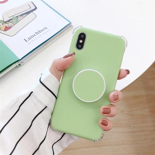 Candee - Matte Silicone iPhone Cover with Ring