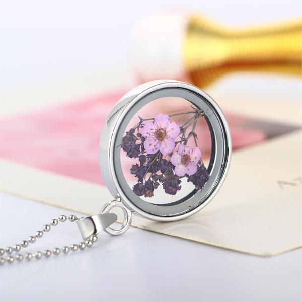 Pressed Flower Necklaces