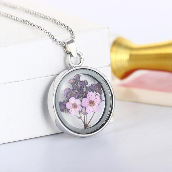 Pressed Flower Necklaces