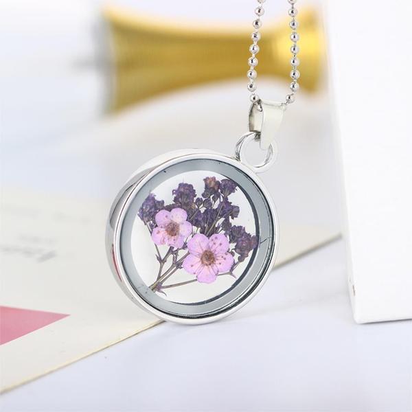 Pressed Flower Necklaces