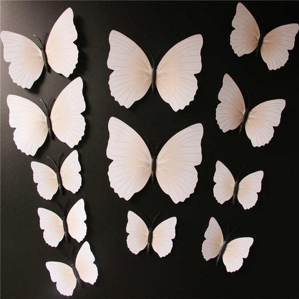 Butterfly 3D Wall Stickers - 12 Pieces