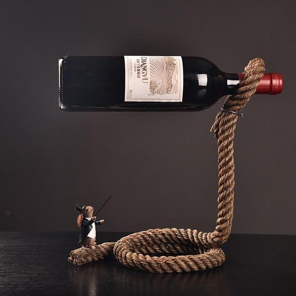 The Magic Rope Wine Holder