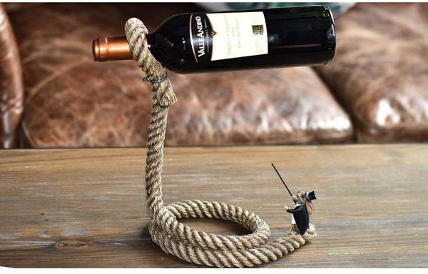 The Magic Rope Wine Holder