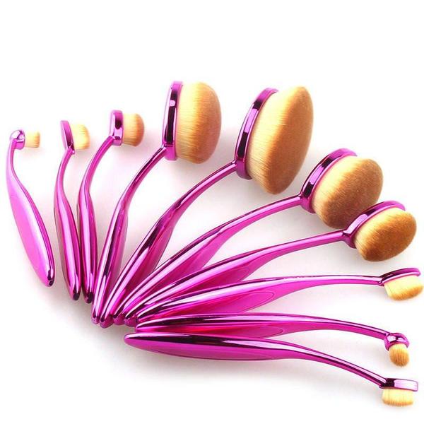GlamPink™ Makeup Brushes - 10 Piece Set