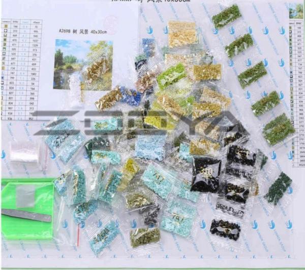 Purple Flowers - GemPaint™ Kit