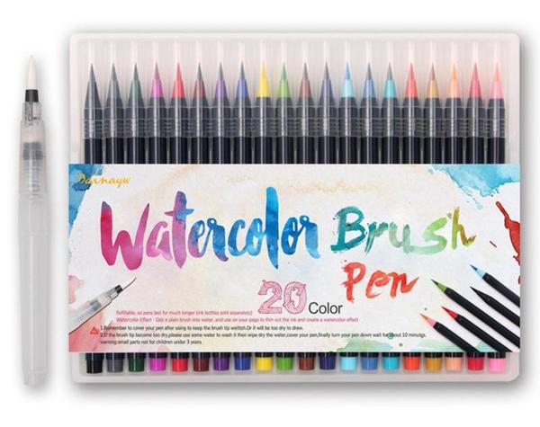 Monet - Watercolor Brush Pens (20 Piece Set)