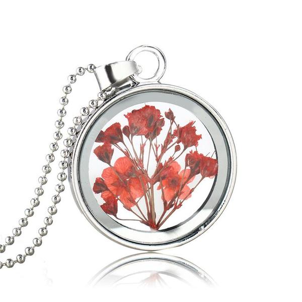 Pressed Flower Necklaces