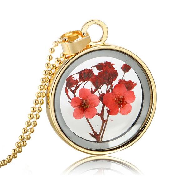 Pressed Flower Necklaces