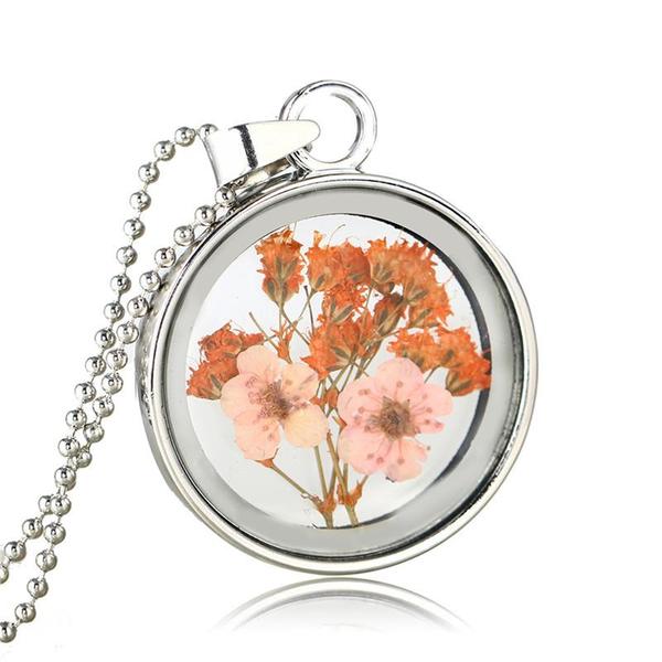 Pressed Flower Necklaces