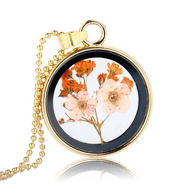 Pressed Flower Necklaces