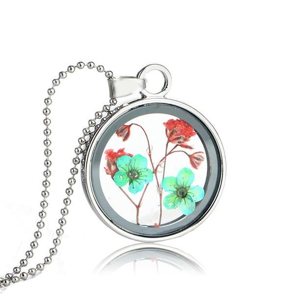 Pressed Flower Necklaces