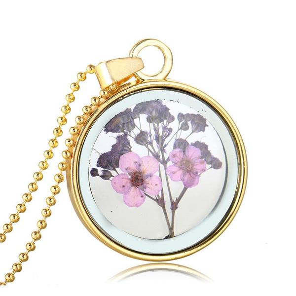 Pressed Flower Necklaces